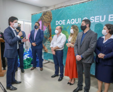 A campanha Paraná Piá terminou nesta quinta-feira (15) com uma entrega simbólica de 250 brinquedos para crianças internadas no Hospital da Providência em Apucarana, no Vale do Ivaí. A iniciativa, liderada pela primeira-dama Luciana Saito Massa, e pela Superintendência Geral de Ação Solidária (SGAS), do Governo do Estado, arrecadou mais de 15 mil brinquedos novos ou usados para celebrar o Dia das Crianças. Foto: Valdelino Pontes