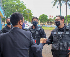 O Governo do Estado, por meio da Secretaria da Segurança Pública do Departamento Penitenciário (Depen), inaugurou nesta quinta-feira (15) a Cadeia Pública Feminina de Londrina. Totalmente reestruturado, o novo espaço, localizado no antigo 3º Distrito Policial, conta com 176 vagas e espaços mais adequados para a custódia de mulheres presas da região Norte.Foto:SESP