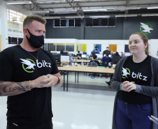 Larissa Caroline Pagnocelli e
Thiago Guilherme Santin, sócios da Bitz.