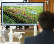 A Companhia de Saneamento do Paraná (Sanepar) e a Coordenação da Região Metropolitana de Curitiba (Comec) apresentaram ao governador Carlos Massa Ratinho Junior, nesta terça-feira (20), um projeto de preservação ambiental ao longo do trecho do Rio Iguaçu que corta a Região Metropolitana de Curitiba (RMC).