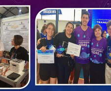 Alunos da Sala de Recursos para estudantes com altas habilidades e superdotação do Colégio Estadual Monteiro Lobato, de Sertanópolis, criaram o Astro Quiz. Premiado em diversas feiras de ciências regionais e nacionais, app está em fase de modernização e a intenção é disponibilizá-lo nas plataformas do App Store em 2022.

Foto: SEED