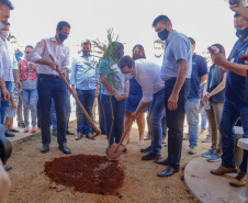 Governador Carlos Massa Ratinho Junior no Colegio Estadual Novo Horizonte, em Campo Mourão.Foto Gilson Abreu/AEN