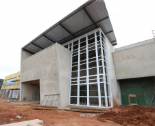 Construcao da Delegacia Cidada de Almirante Tamandare. A delegacia cidadã é um novo modelo de atendimento em delegacias no Paraná, com espaços específicos e reservados para separar vítimas de agressores e possibilidade de auxílio de assistentes sociais e psicólogos, quando necessário. Almirante Tamandare - 02/09/2020 - Foto: Geraldo Bubniak/AEN