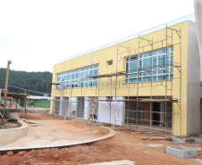 Construcao da Delegacia Cidada de Almirante Tamandare. A delegacia cidadã é um novo modelo de atendimento em delegacias no Paraná, com espaços específicos e reservados para separar vítimas de agressores e possibilidade de auxílio de assistentes sociais e psicólogos, quando necessário. Almirante Tamandare - 02/09/2020 - Foto: Geraldo Bubniak/AEN