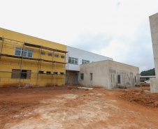 Construcao da Delegacia Cidada de Almirante Tamandare. A delegacia cidadã é um novo modelo de atendimento em delegacias no Paraná, com espaços específicos e reservados para separar vítimas de agressores e possibilidade de auxílio de assistentes sociais e psicólogos, quando necessário. Almirante Tamandare - 02/09/2020 - Foto: Geraldo Bubniak/AEN
