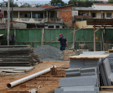Construcao da Delegacia Cidada de Almirante Tamandare. A delegacia cidadã é um novo modelo de atendimento em delegacias no Paraná, com espaços específicos e reservados para separar vítimas de agressores e possibilidade de auxílio de assistentes sociais e psicólogos, quando necessário. Almirante Tamandare - 02/09/2020 - Foto: Geraldo Bubniak/AEN