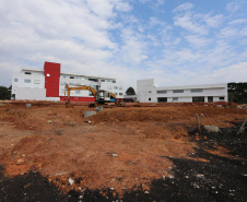 Construção da Escola de Bombeiros do Corpo de Bombeiros do Paraná,  na Academia Policial Militar do Guatupê em Sao Jose dos Pinhais. 03/09/2020 - Foto: Geraldo Bubniak/AEN