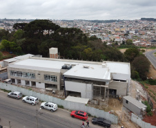 Construcao da Delegacia Cidada de Colombo. A delegacia cidadã é um novo modelo de atendimento em delegacias no Paraná, com espaços específicos e reservados para separar vítimas de agressores e possibilidade de auxílio de assistentes sociais e psicólogos, quando necessário. Colombo - 02/09/2020 - Foto: Geraldo Bubniak/AEN
