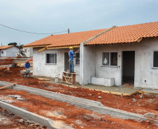 Prazo foi prorrogado. A obra conta com 40 moradias e já está com mais de 70% de conclusão. A previsão de entrega é para o primeiro trimestre de 2021.
Foto: Cohapar