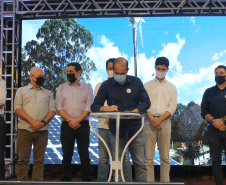 O governador Carlos Massa Ratinho Junior e o presidente da Copel, Daniel Pimentel Slaviero, apresentam nesta quarta-feira (18), em Palotina, no Oeste do Estado, uma chamada pública para a contratação de energia proveniente de autogeradores, na CVale em Palotina.Palotina, 18/11/2020 - Foto: Geraldo Bubniak/AEN