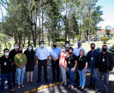 O governador Carlos Massa Ratinho Junior e o secretário de Estado da Saúde, Beto Preto, visitaram nesta quarta-feira (25) o Hospital de Dermatologia Sanitária do Paraná (HDSPR), em Piraquara. 