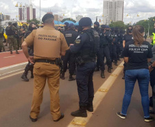 Polícias realizam megaoperação para prevenir e combater o crime. Foto: SESP