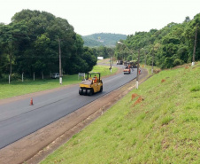 Rodovia do sudoeste recebe melhorias em trecho de 25,8 quilômetros.PRC-158. Foto:DER