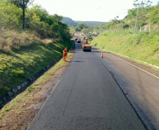 Rodovia do sudoeste recebe melhorias em trecho de 25,8 quilômetros.PRC-158. Foto:DER
