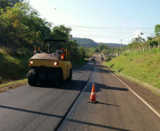 Rodovia do sudoeste recebe melhorias em trecho de 25,8 quilômetros.PRC-158. Foto:DER