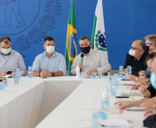 Reuniao do Secretário de Estado da Saude, Beto Preto, Secretário de Estado da Comunicação e da Cultura ,João Evaristo Debiasi com Assomec ? Associação dos Municípios da Região Metropolitana de Curitiba e representantes para alinhamento de açoes no combate do coronavirus.  - Curitiba -  02/13/2020 - Foto: Geraldo Bubniak/AEN