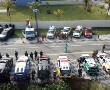 Segunda etapa da Operação Sinergia tem mais de 4 mil policiais nas ruas para combater crimes e fiscalizar o cumprimento do decreto do estado
. Foto:SESP