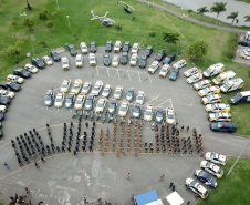 Mais de 500 pessoas são presas e 7 toneladas de maconha e 68 armas apreendidas nas duas etapas da Operação Sinergia. Foto:SESP