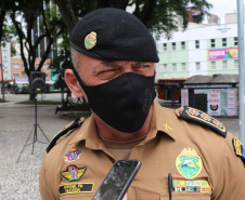 Curitiba, 07 de dezembro de 2020. Operação Natal. Foto: Entrevista Cel Hudson, Sub Comandante Geral da PMPR.