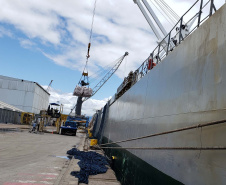 Exportações puxam o aumento de 9% na movimentação dos portos . Foto:Cesar Teixeira