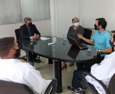 O Laboratório de Curitiba – Lacut, do Instituto de Pesos e Medidas do Paraná (Ipem-PR), recebeu a Equipe Avaliadora de Laboratórios de Calibração do Instituto Nacional de Metrologia, Qualidade e Tecnologia – Inmetro, entre segunda e quarta-feira (7 a 9). Os profissionais vieram para a renovação do Certificado de Acreditação emitido pela Coordenação Geral de Acreditação do Inmetro. Foto: IPEM