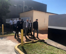 As obras nas unidades penais de Maringá foram concluídas e entregues quarta-feira (09), em solenidade com a presença do secretário estadual da Segurança Pública, Romulo Marinho Soares. Foram investidos R$ 2,2 milhões para revitalização, ampliação e melhorias na Penitenciária Estadual de Maringá, na Colônia Penal e Industrial e na Casa de Custódia – todas concentradas em um único endereço.
Foto: SESP