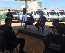Governo do Paraná inaugura ampliação da Penitenciária de Foz do Iguaçu I, no oeste do estado. Foto:SESP