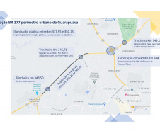 O Departamento de Estradas de Rodagem do Paraná (DER/PR) realizou na sexta-feira
(11) a abertura dos envelopes com as propostas de preços da licitação para executar as
obras de duplicação da BR-277 em Guarapuava, na região Centro-Sul. Foto:DER