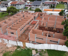 Obra do Centro Integrado de Saude em Quatro Barras. 05/01/2021 - Foto: Geraldo Bubniak/AEN
