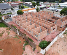 Obra do Centro Integrado de Saude em Quatro Barras. 05/01/2021 - Foto: Geraldo Bubniak/AEN