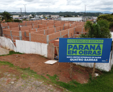 Obra do Centro Integrado de Saude em Quatro Barras. 05/01/2021 - Foto: Geraldo Bubniak/AEN