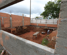 Obra do Centro Integrado de Saude em Quatro Barras. 05/01/2021 - Foto: Geraldo Bubniak/AEN