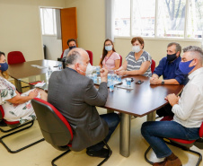 Saúde e prefeitura de Piraquara discutem ações para o Hospital de Dermatologia. Foto:SESA