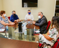 Saúde e prefeitura de Piraquara discutem ações para o Hospital de Dermatologia. Foto:SESA