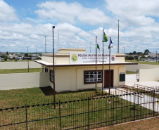 O governador Carlos Massa Ratinho Junior entrega nesta segunda-feira (11),  a nova sede do destacamento do 16° Batalhão da Policia Militar do distrito de Entre Rios, em Guarapuava. Com a presença do Secretário da Segurança Pública do Paraná, coronel Romulo Marinho Guarapuava, 10/12/2020 - Foto: Geraldo Bubniak/AEN