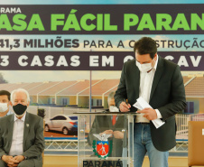 CURITIBA - 13-01-2021 - Governador Carlos Massa Ratinho Junior, lança o programa Casa Fácil Paraná.