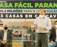 CURITIBA - 13-01-2021 - Governador Carlos Massa Ratinho Junior, lança o programa Casa Fácil Paraná.