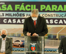 CURITIBA - 13-01-2021 - Governador Carlos Massa Ratinho Junior, lança o programa Casa Fácil Paraná.
