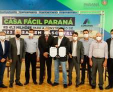 CURITIBA - 13-01-2021 - Governador Carlos Massa Ratinho Junior, lança o programa Casa Fácil Paraná.