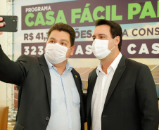 CURITIBA - 13-01-2021 - Governador Carlos Massa Ratinho Junior, lança o programa Casa Fácil Paraná.