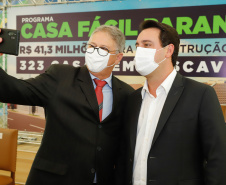 CURITIBA - 13-01-2021 - Governador Carlos Massa Ratinho Junior, lança o programa Casa Fácil Paraná.