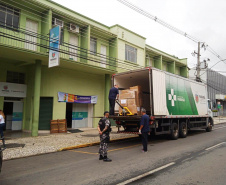 Entrega de insumos é finalizada em 20 regionais de saúde do Estado. Foto:SESA