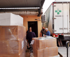 Entrega de insumos é finalizada em 20 regionais de saúde do Estado. Foto:SESA