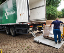 Entrega de insumos é finalizada em 20 regionais de saúde do Estado. Foto:SESA