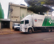 Entrega de insumos é finalizada em 20 regionais de saúde do Estado. Foto:SESA