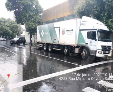 Entrega de insumos é finalizada em 20 regionais de saúde do Estado. Foto:SESA