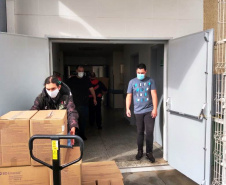 Entrega de insumos é finalizada em 20 regionais de saúde do Estado. Foto:SESA
