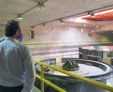 Prefeitos e representantes municipais das cidades que rodeiam as seis usinas hidrelétricas do Rio Iguaçu conheceram a Resolução Conjunta Sedest/IAT n°023/2019 e a estrutura da Secretaria do Desenvolvimento Sustentável e do Turismo