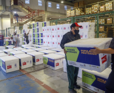 Governo começa a distribuir vacinas no Interior do Paraná.
Foto: Gilson Abreu/AEN
19.01.2021