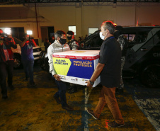 CASCAVEL  - Chegada da vacina contra a Covid-19 em Cascavel - Foto: Jonathan Campos/ANE